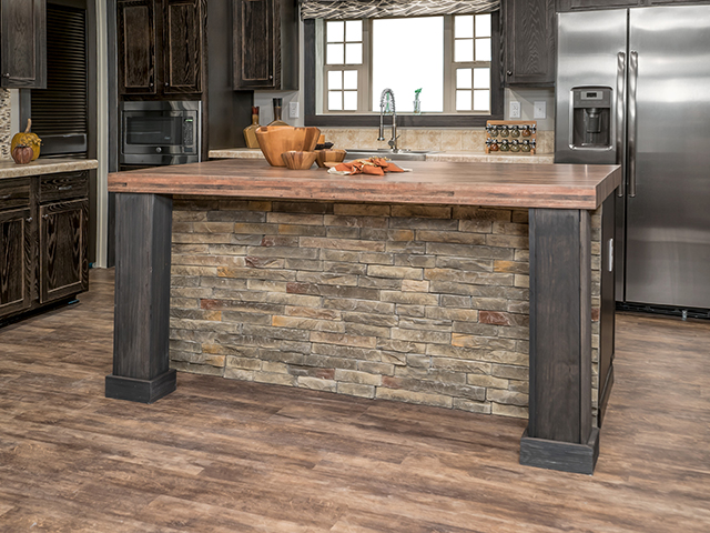 natural stone kitchen counter